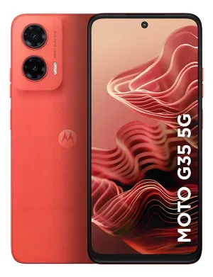 Smartphone Motorola Moto G35 5g - 256gb 12gb (4gb Ram+8gb Ram Boost) E Camera 50mp Com Ai Nfc Tela 6.7 Com Superbrilho - Coral - Vegan Leather - imagem 1