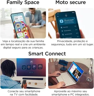 Smartphone Motorola Moto g35 5G - 256GB 12GB (4GB RAM+8GB Ram Boost) e Camera 50MP com AI NFC Tela 6.7" com Superbrilho - Cinza - imagem 9