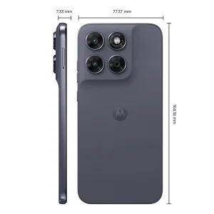 Smartphone Motorola Moto G67 5g - 128gb 12gb (4gb Ram + 8gb Ram Boost) Camera 50mp Sony Lytia 600, Tela 1.5k Extreme Amoled 120hz, Ultrarresistente - Chumbo - imagem 2